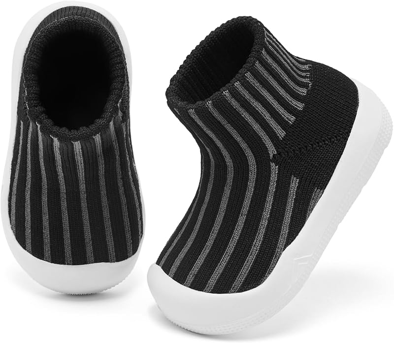 Engtoy Baby Shoes & Socks - Non-Slip Breathable Slippers with Soft Rubber Sole - Baby Boys & Girls Slip On Sneakers