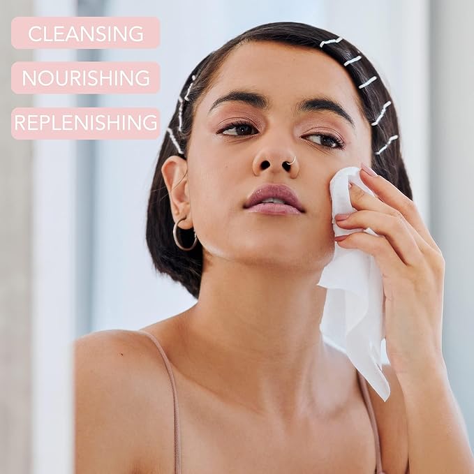 Dr. Wellness Gentle Cleansing Facial Wipes Variety Pack for All Skin Types, 30 Count (Pack of 4), Collagen