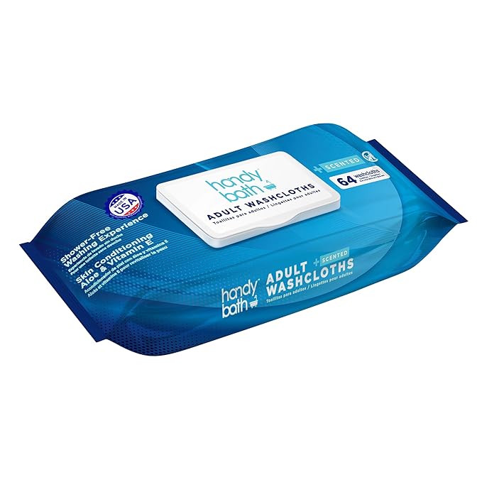 Wipes for Adult - Extra Large WashCloth, Unscented, Rinse-Free - Soft, Gentle for Sensitive Skin, Senior, Post-Surgery and Travel Hygiene