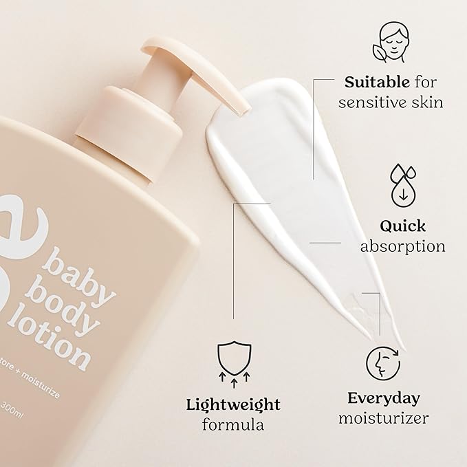 Roe Wellness- Baby Lotion Moisturizer Fragrance-Free | Great For Sensitive Skin Lightweight Moisturizing Lotion | For Babies, Infants, Kids and More