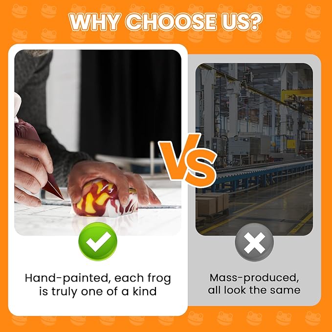 Taba Squishy Desert Rain Frog, Cute Animals Toys for Kids & Adults, Kawaii Stress Relief Fidget Sensory Toys, Soft Silicone Squeeze Gifts for Children, Teens, and Adults