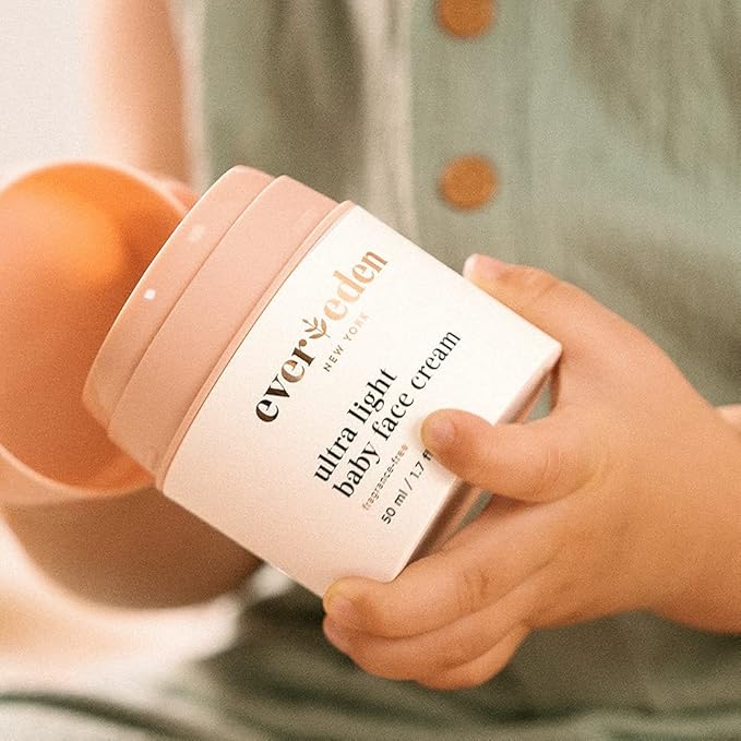 Evereden Ultra Light Baby Face Cream, 1.7 oz | Clean Baby Care | Non-toxic and Fragrance Free Moisturizer | Clean Ingredients