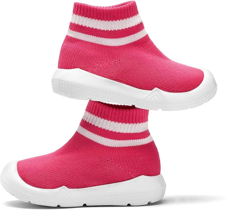 Engtoy Baby Shoes & Socks - Non-Slip Breathable Slippers with Soft Rubber Sole - Baby Boys & Girls Slip On Sneakers
