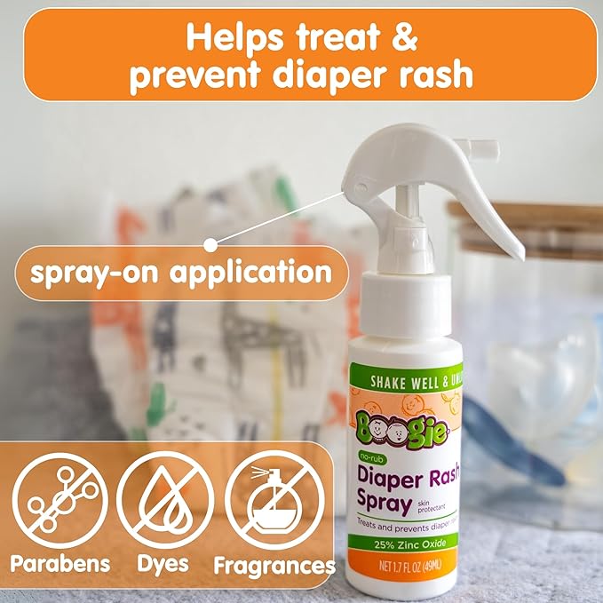 Boogie Diaper Rash Cream Spray - PARENT (1.7 Fl Oz (Pack of 3))