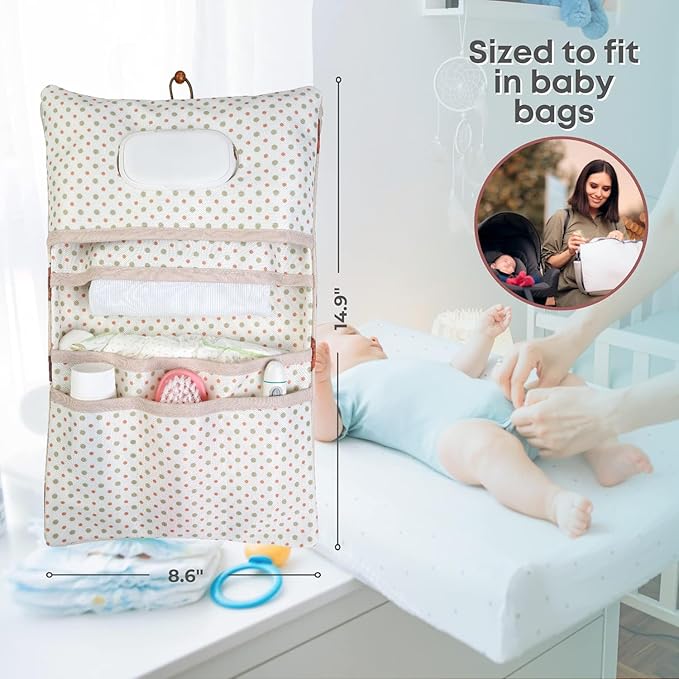 HAMUR Baby Diaper Bag Organizer – Travel-Friendly, Compact & Foldable | Stroller Pouch for Newborn Essentials – Must-Have for Boys & Girls (URchin)
