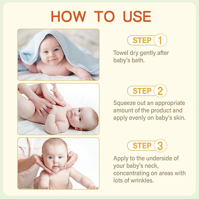 Heat Rash Care Cream for Babies | Prevents Prickly Heat, Sweat Rashes, Eczema & Skin Inflammation | Alleviating Discomfort for Babies Skin | 100ml/3.38oz (100ml/1Pack)