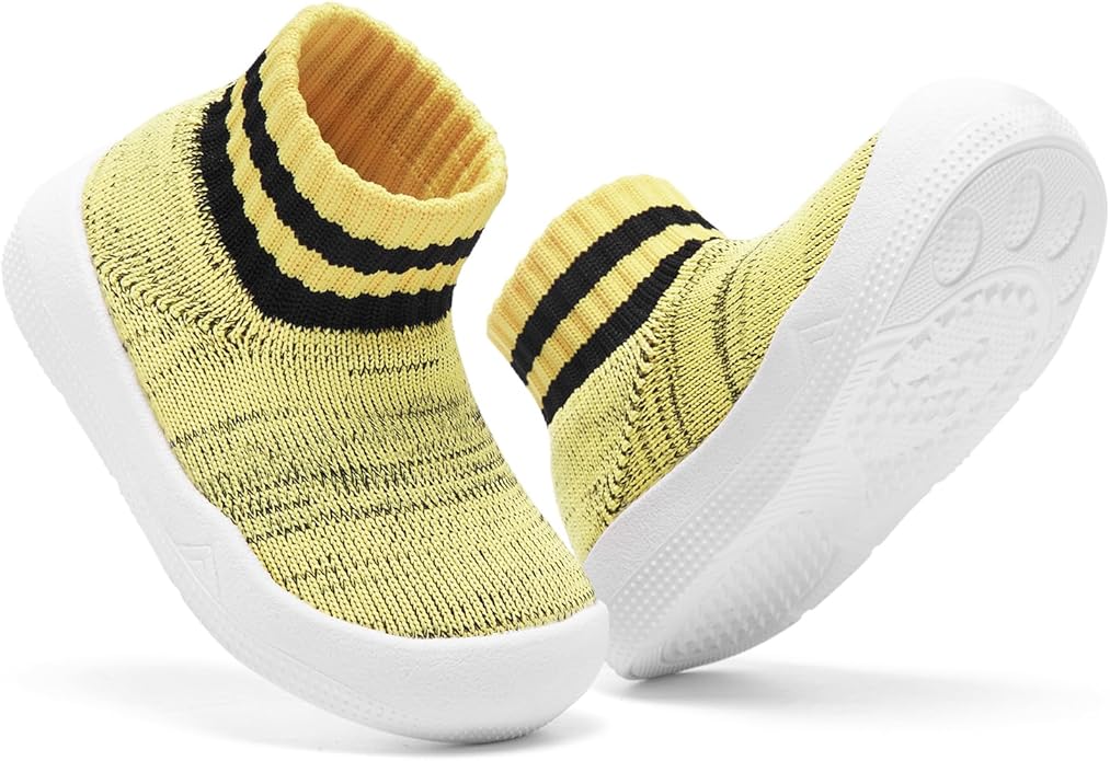 Engtoy Baby Shoes & Socks - Non-Slip Breathable Slippers with Soft Rubber Sole - Baby Boys & Girls Slip On Sneakers