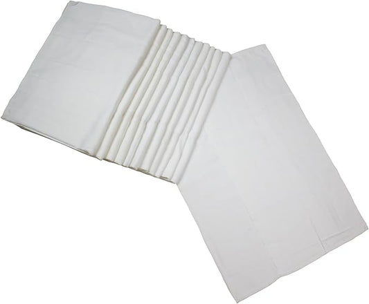 OsoCozy Prefold Cloth Diapers (1 Doz) - Soft, Absorbent, Durable - 100% Cotton