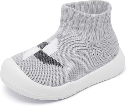 Eashi Baby Boy Girl Non-Skid Indoor Infant Walking Shoes Breathable Warm Elastic Sock Shoes with Memory Sole Protect Toes Outdoor Sneakers