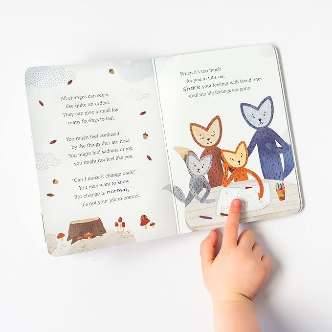Slumberkins Fox Snuggler & 2 Board Books Complete Set Bundle | Supports Changes, Coping Skills & Transitions | Social Emotional Development | Gift Set (Fox Snuggler Plush + 2 Board Books)