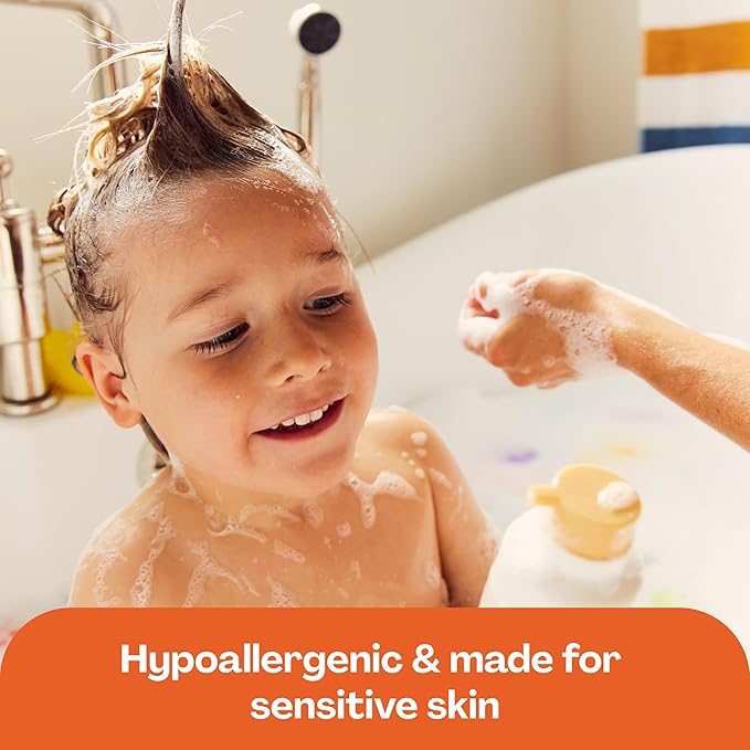 Hello Bello Ultra-Hydrating Baby Shampoo & Body Wash, Honeysuckle Bloom Scented, Tear Free & Safe for Sensitive Skin, Dermatologist Tested & Pediatrician Approved, 10oz Bottle