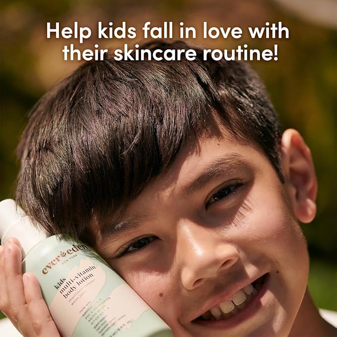 Evereden Kids Multi-Vitamin Body Lotion (6.8 fl.oz., Fresh Pomelo): Gentle & Non-Toxic Moisturizing Lotion | Nourishing & Protective Lotion for Kids