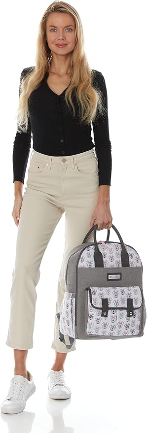 Disney Baby Diaper Bag, Minnie Mouse Double Handle, Backpack