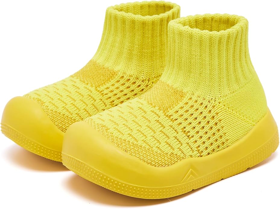 Engtoy Baby Shoes & Socks - Non-Slip Breathable Slippers with Soft Rubber Sole - Baby Boys & Girls Slip On Sneakers