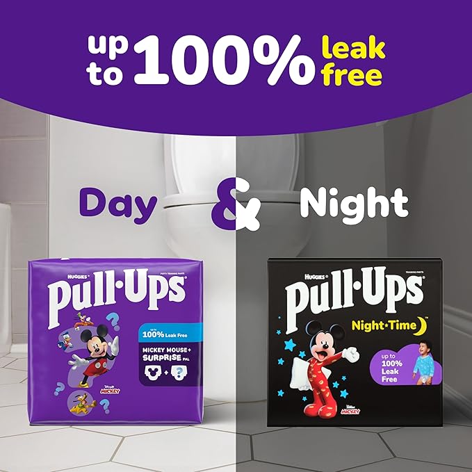 Pull-Ups Boys' Potty Training Pants, Size 5T-6T Training Underwear (46+ lbs), 14 Count