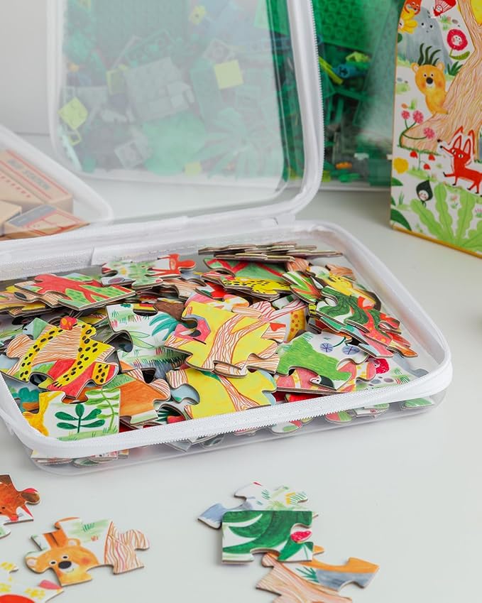 3PCS Clear Hard Shell Case Double Zippered, Diaper Bag Organizing Pouches, Waterproof Cosmetic Bag, Kid's Toy Storage Organizer Bins, Pencil Case, Halloween Thanksgiving Storage Bins