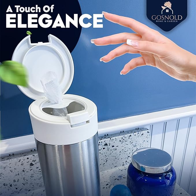 Extra Large Refillable Wet Wipes Dispenser (Cream Lid) | Fits Clorox, Lysol, Bleach, Disinfecting Wipes | Durable Reusable Wipes Holder for Kitchen, Bathroom, Office, School | Gosnold Home & Garden