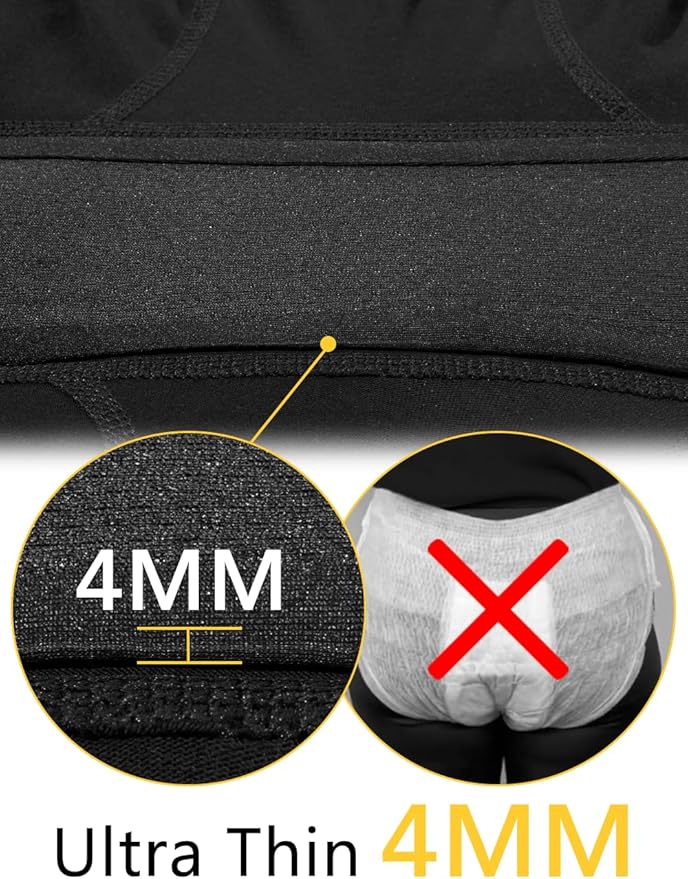 Incontinence Underwear for Women Washable Period Boxers Briefs Heavy Flow Leakproof Overnight High Absorbency Menstrual Postpartum Bladder Control Boyshorts Panties X-Large Pack of 2