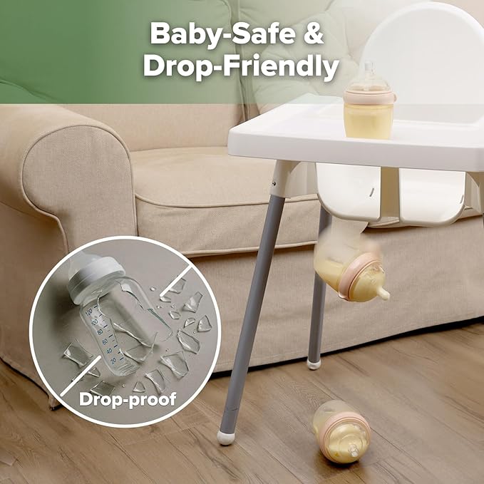 haakaa Gen. 3 Silicone Baby Bottle 160ml /5.4oz – Baby Bottles for Newborn 0M+, BPA-Free Breastfeeding Baby Bottle with Natural Latch, Slow Flow Anti-Colic Silicone Baby Bottle– Peach