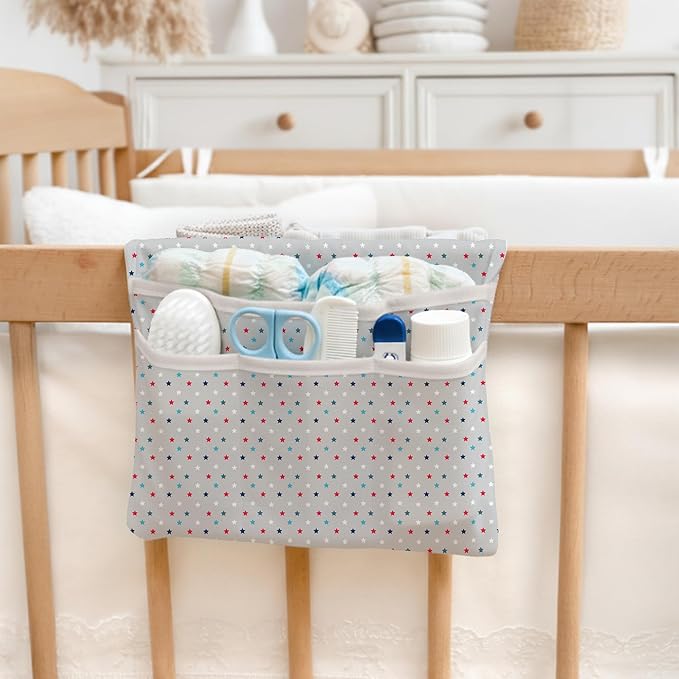 HAMUR Baby Diaper Bag Organizer – Travel-Friendly, Compact & Foldable | Stroller Pouch for Newborn Essentials – Must-Have for Boys & Girls (Space)