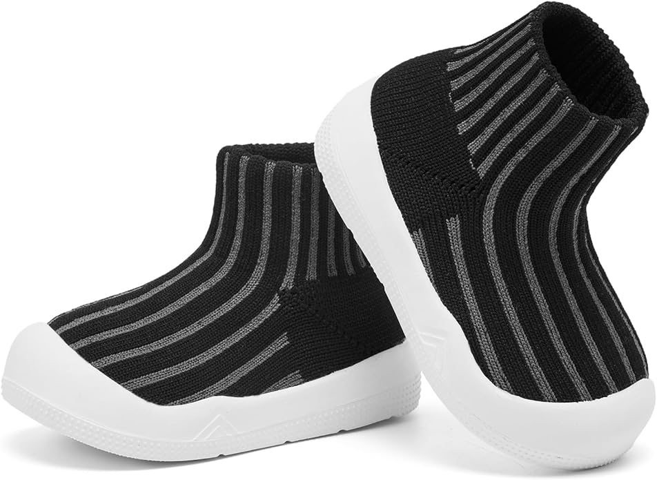 Engtoy Baby Shoes & Socks - Non-Slip Breathable Slippers with Soft Rubber Sole - Baby Boys & Girls Slip On Sneakers