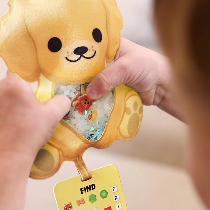 BIZYBOO - The Original Seek & Find Plush - Hidden Object Search Problem Solving Educational Matching Game for Kids 2 and Up (Chill Bill)