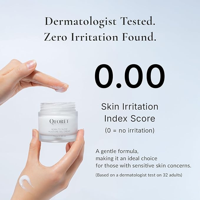 Hydrating Gel Cream | Lightweight Vegan Moisturizer for Sensitive, Blemish-Prone Skin | Plant Mucin (Snail Alternative) for a Healthy Glow | Fast-Absorbing & Non-Greasy, 2.36oz