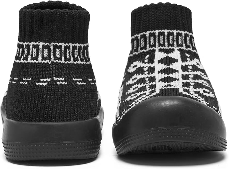 Eashi Baby Boy Girl Non-Skid Indoor Infant Walking Shoes Breathable Warm Elastic Sock Shoes with Memory Sole Protect Toes Outdoor Sneakers