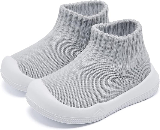 Eashi Baby Boy Girl Non-Skid Indoor Infant Walking Shoes Breathable Warm Elastic Sock Shoes with Memory Sole Protect Toes Outdoor Sneakers