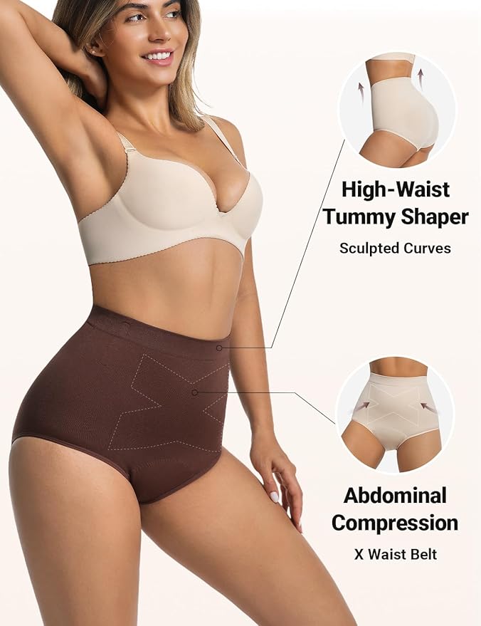 Incontinence Underwear for Women, Comfort Control Shapewear for Women, Postpartum Leakproof High Waisted Washable