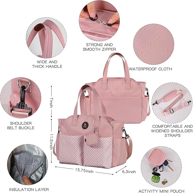 Diaper Bag Tote: Large Tote Baby Bag Boy Diaper Bag Stylish Girl Diaper Bag,Shoulder Mommy Bag