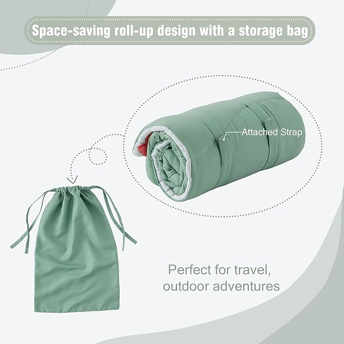 Spirich 9-in-1 Tummy Time Mat, Soft Sensory Mat for Infants, Baby Play Gym Mat, Newborn Essentials Shower Gift