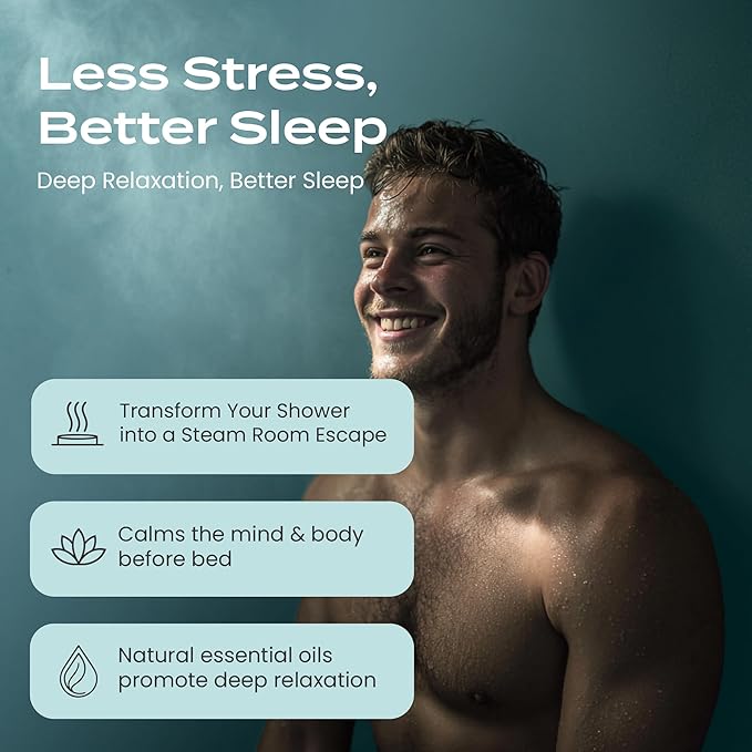 Body Restore Shower Steamers Aromatherapy 15 Pack - Boo Basket Stuffers for Women, Christmas Stocking Stuffers for Men, Birthday Gifts, White Elephant, Relaxation, Self Care - Eucalyptus