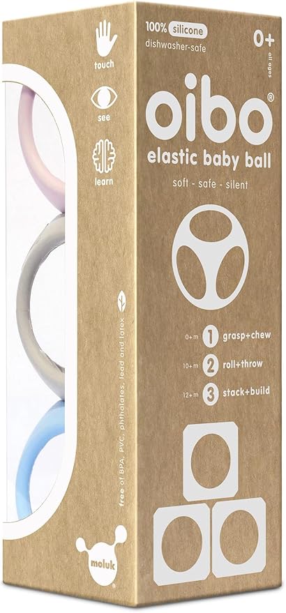Fat Brain Toys Oibo Sensory Toy by MOLUK - Pastels