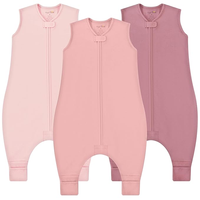 Mama Cheetah Toddler Sleep Sack with Feet 4T-5T, 0.5 TOG Organic Cotton Baby Wearable Blankets with Legs, Baby Sleeping Bag for Walkers, Early Walker X-Large