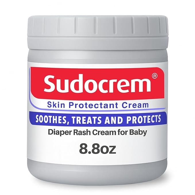 Sudocrem Diaper Rash Cream for Baby's Skin, Triple Action Diaper Rash Paste that Soothes, Treats and Protects, 15.29% Zinc Oxide Cream - 8.8oz (250g)