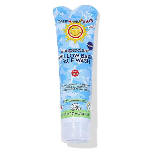 California Kids Face Wash | Gentle Exfoliating Face Wash For Kids + Teens | Mild Salicylic Acid Cleanser For Sensitive Skin | 1.8 oz. / 51 mL