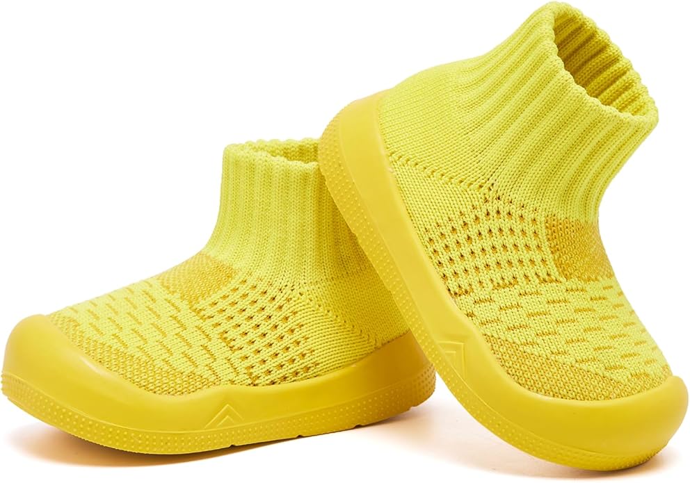 Engtoy Baby Shoes & Socks - Non-Slip Breathable Slippers with Soft Rubber Sole - Baby Boys & Girls Slip On Sneakers