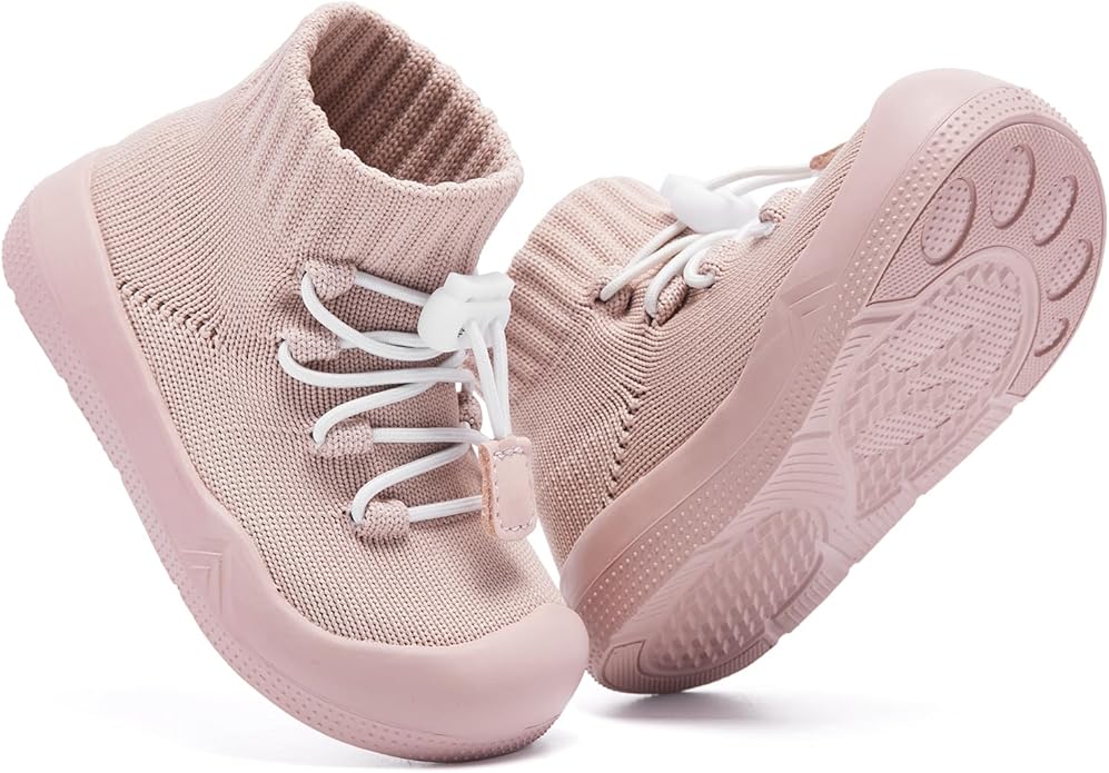 Engtoy Baby Shoes & Socks - Non-Slip Breathable Slippers with Soft Rubber Sole - Baby Boys & Girls Slip On Sneakers