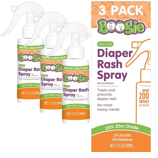 Boogie Diaper Rash Cream Spray - PARENT (1.7 Fl Oz (Pack of 3))
