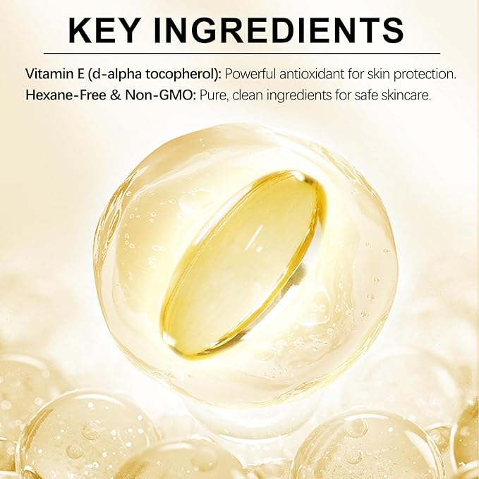 2 Pack Pure Vitamin E Oil, 75,000 IU Ultra Concentrated & Natural for Stretch Mark/Scars Treatment, Smoothing & Moisturizing Skin & Hair & Cuticles, Cold Pressed/Hexane Free/Non-GMO, 60ML/2Fl Oz