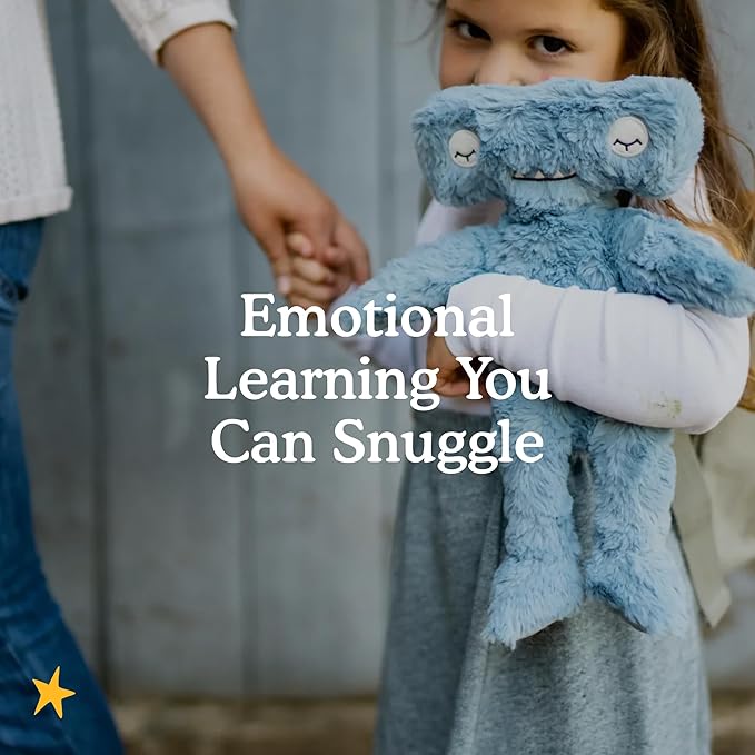 Slumberkins 14" Hammerhead Kin & 2 Board Books Complete Set Bundle | Promotes Conflict Resolution, Social Skills & Responsibility | Social Emotional Development (Hammerhead Kin Plush + 2 Board Books)