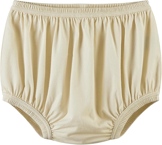 Adult Diaper Cover for Incontinence Noiseless Leak-Protection Underwear Plastic Pants Over Diapers Waterproof Rubber Pants (Beige, XXXX-Large)