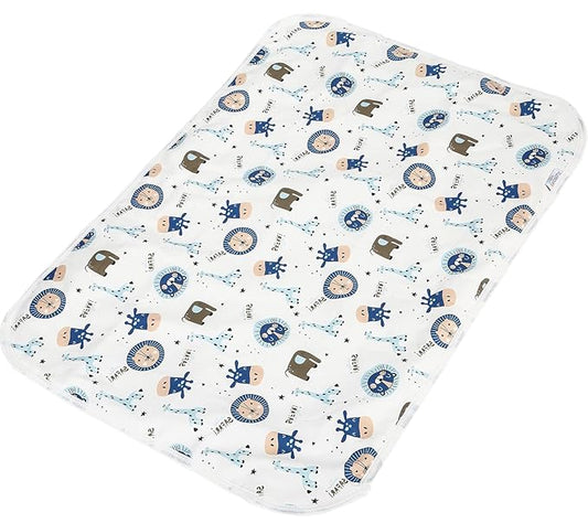 Baby Diaper Changing Pad, 21 5/8" x 31.5" Waterproof Changing Pad Liners - Reusable Soft and Absorbent Portable Changing Mat(Giraffe1PCS)
