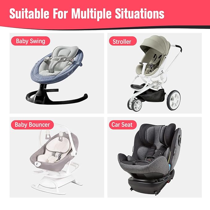 KAKIBLIN Baby Travel Pillow, Baby Neck Pillows for Car Seat,Upgraded Babies Head Pillow, Head and Neck Support for Car Seat, Pushchair,Travel (Grey Pot)