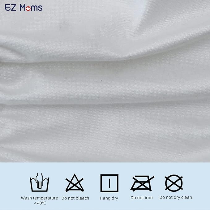 EZ Moms 4 Packs Plastic Underwear for Potty Training Waterproof Cloth Diaper Covers for Girls and Boys Soft Rubber Pants for Potty Training Soft Reusable White Diaper Cover with Baby Washable Wipes 3T