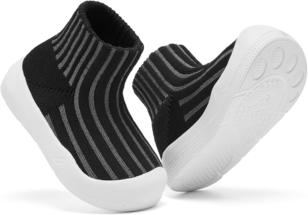 Engtoy Baby Shoes & Socks - Non-Slip Breathable Slippers with Soft Rubber Sole - Baby Boys & Girls Slip On Sneakers