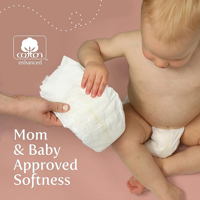 Earth & Eden Sensitive | Eco-Conscious & Hypoallergenic Diapers | Size 7 | 80 Count
