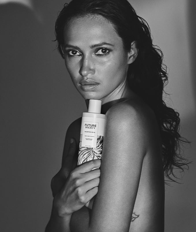 Future Society Haunted Rose Body Wash - Luxury Smoky Floral Scented Body Cleanser with Notes of Black Pepper, Rose, Amber & Sandalwood - Gentle Moisturizing Cleanser - Scented Shower Gel - 8oz