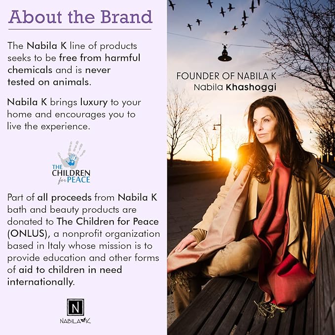 Heart of Provence Travel Size Bubble Bath with Lavender, Sage & Jasmine Scent by Nabila K - Essential Oils, Natural Ingredients for Sensitive Skin, Gentle, Moisturizing - Luxury for Women & Men, 2 oz